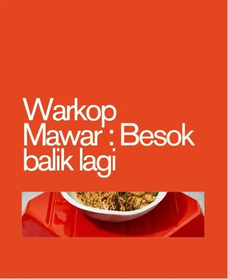 Suasana Warkop Mawar
